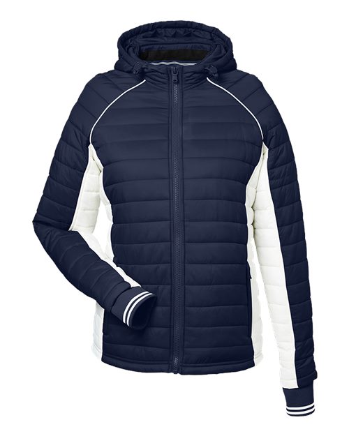 Nautica Women's Nautical Mile Hooded Puffer Jacket
