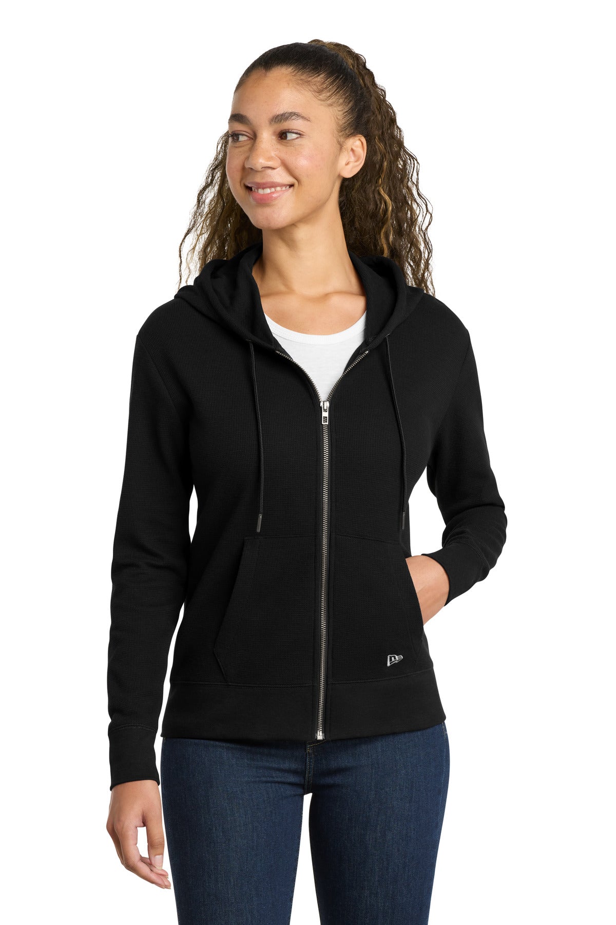 New Era ® Women's Thermal Full-Zip Hoodie LNEA141