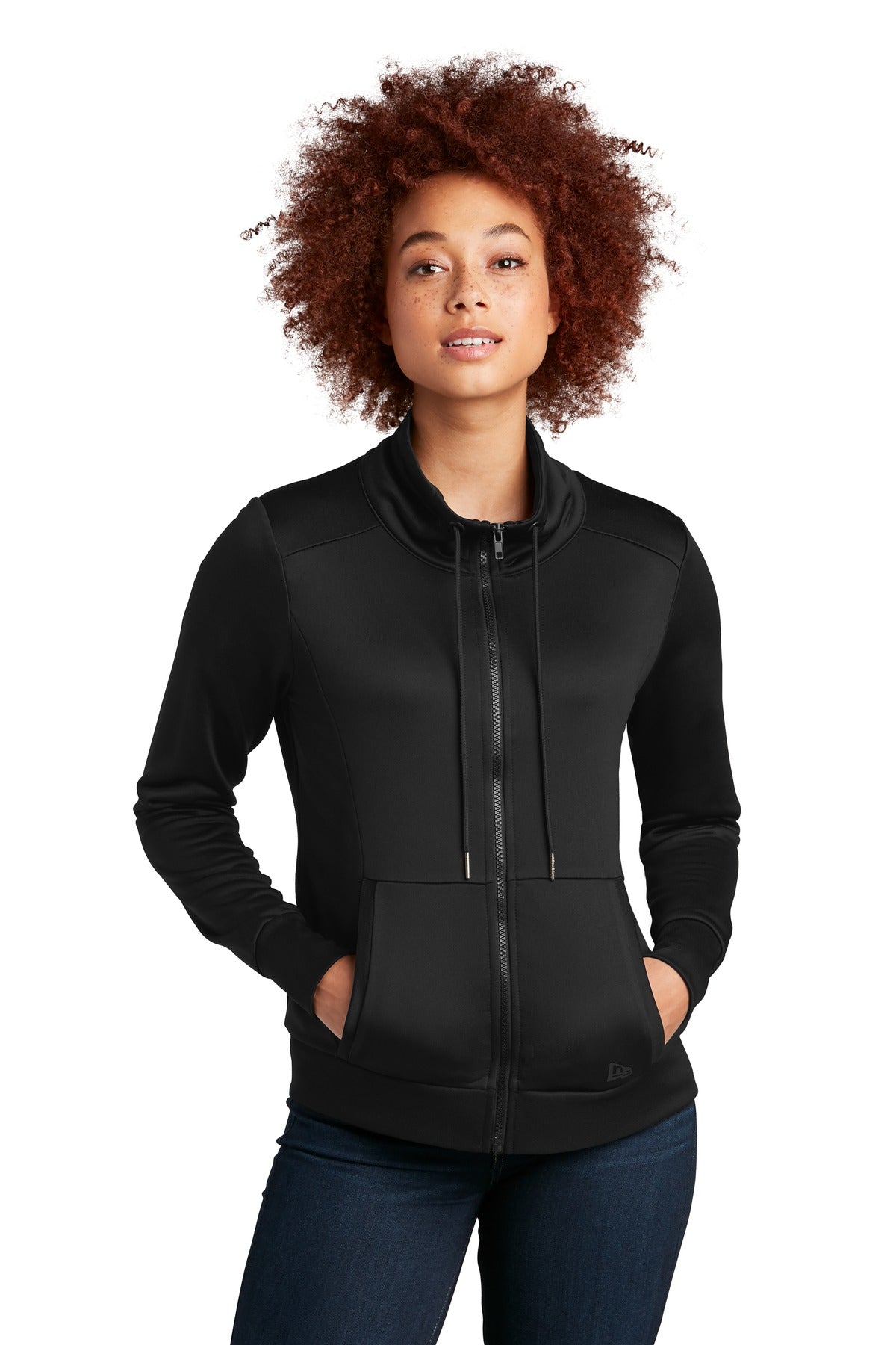 New Era ® Women's Performance Terry Full-Zip Cowl LNEA530