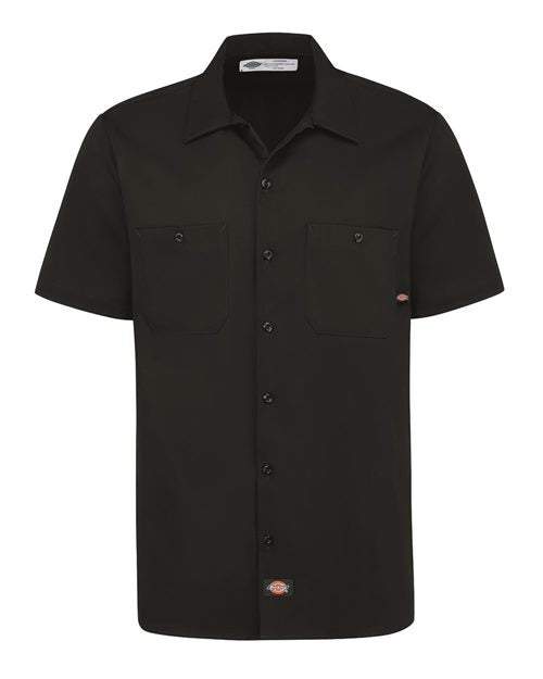 Dickies Men's Industrial Short Sleeve Cotton Work Shirt