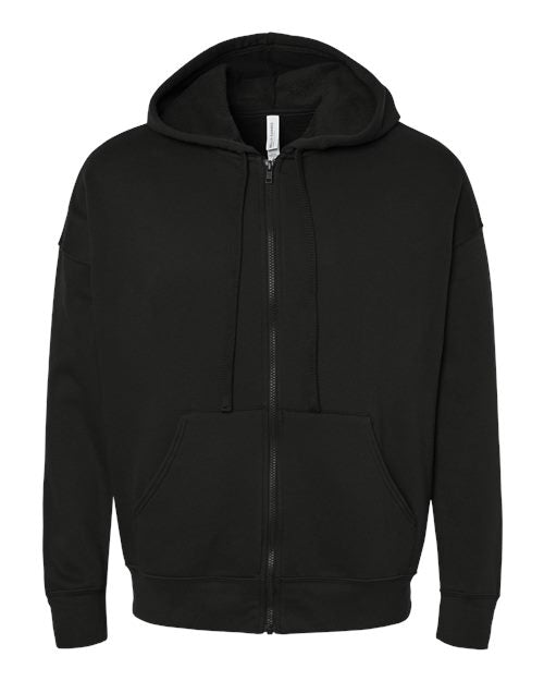 BELLA + CANVAS Unisex Sponge Fleece DTM Full-Zip Hoodie Sweatshirt