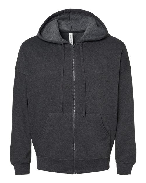 BELLA + CANVAS Unisex Sponge Fleece DTM Full-Zip Hoodie Sweatshirt