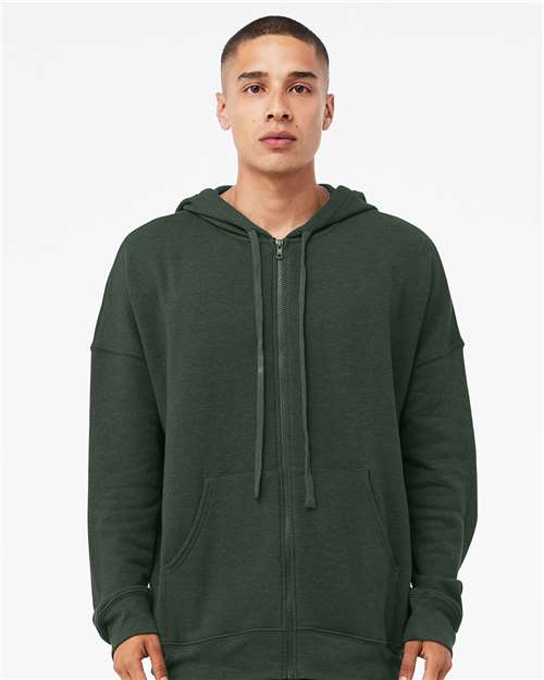 BELLA + CANVAS Unisex Sponge Fleece DTM Full-Zip Hoodie Sweatshirt