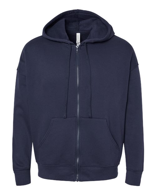 BELLA + CANVAS Unisex Sponge Fleece DTM Full-Zip Hoodie Sweatshirt