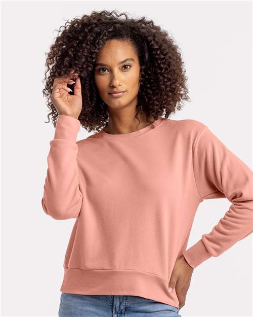 Next Level Women's Laguna Sueded Crewneck Sweatshirt