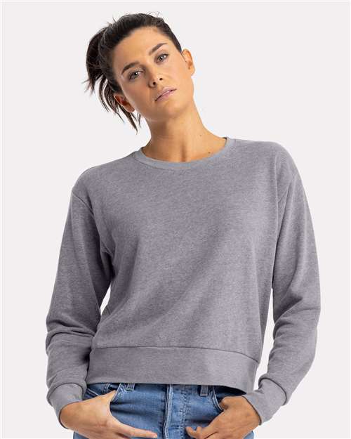 Next Level Women's Laguna Sueded Crewneck Sweatshirt