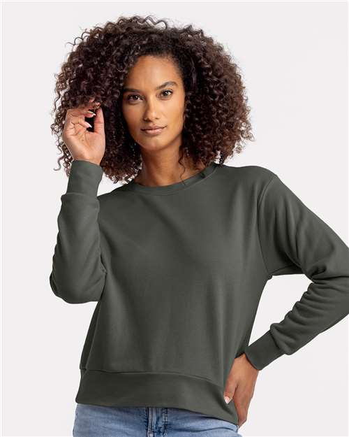 Next Level Women's Laguna Sueded Crewneck Sweatshirt