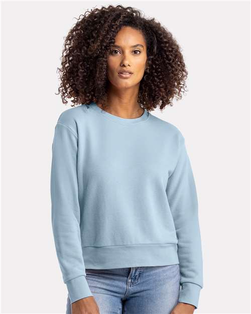 Next Level Women's Laguna Sueded Crewneck Sweatshirt