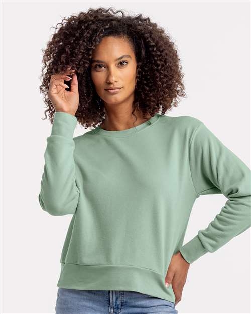 Next Level Women's Laguna Sueded Crewneck Sweatshirt