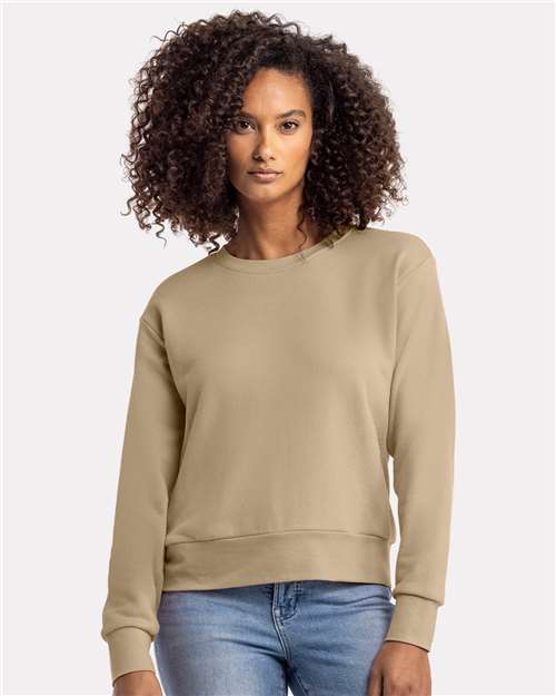 Next Level Women's Laguna Sueded Crewneck Sweatshirt