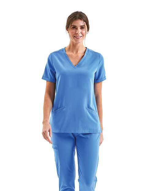 Onna Women's Invincible V-Neck Stretch Scrub Top