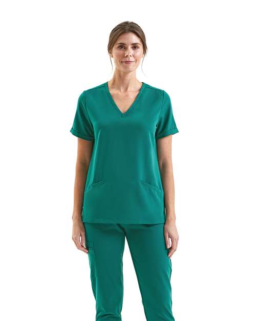 Onna Women's Invincible V-Neck Stretch Scrub Top