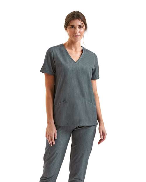 Onna Women's Invincible V-Neck Stretch Scrub Top