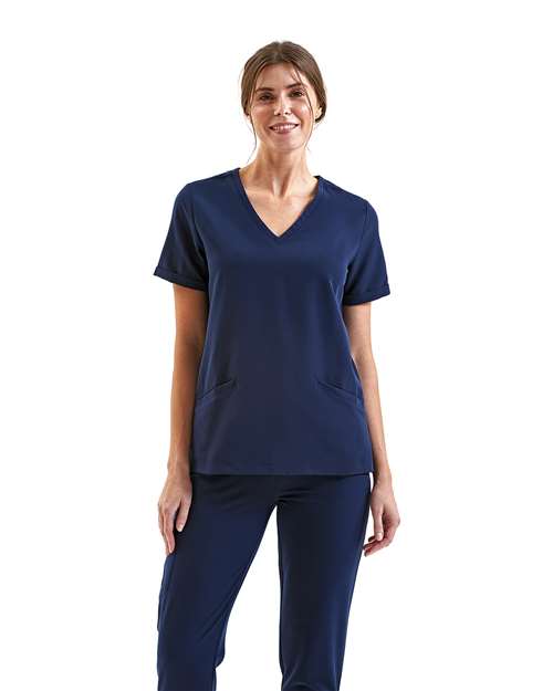 Onna Women's Invincible V-Neck Stretch Scrub Top