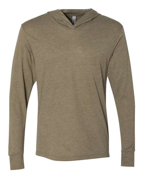 Next Level Triblend Hooded Long Sleeve Pullover T-Shirt