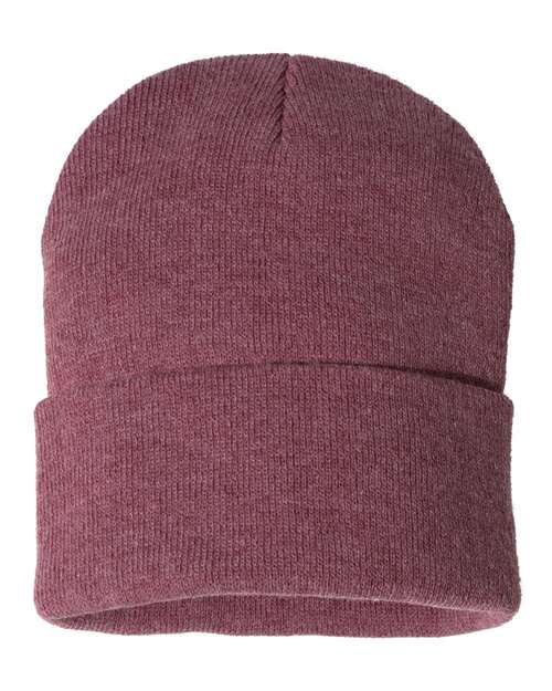 Sportsman 12" Solid Cuffed Beanie