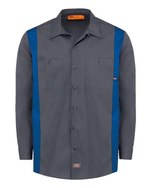 Dickies Men's Industrial Colorblocked Long Sleeve Shirt