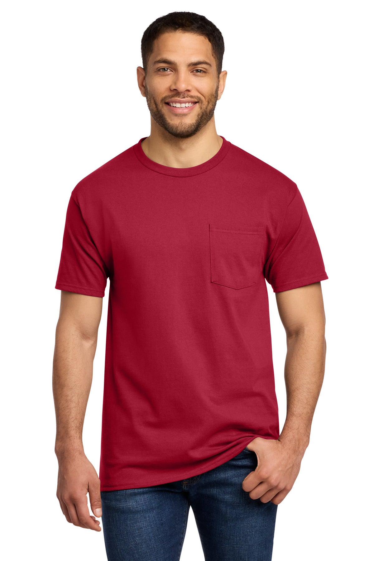 Port & Co ™  Tall Essential Pocket Tee. PC61PT